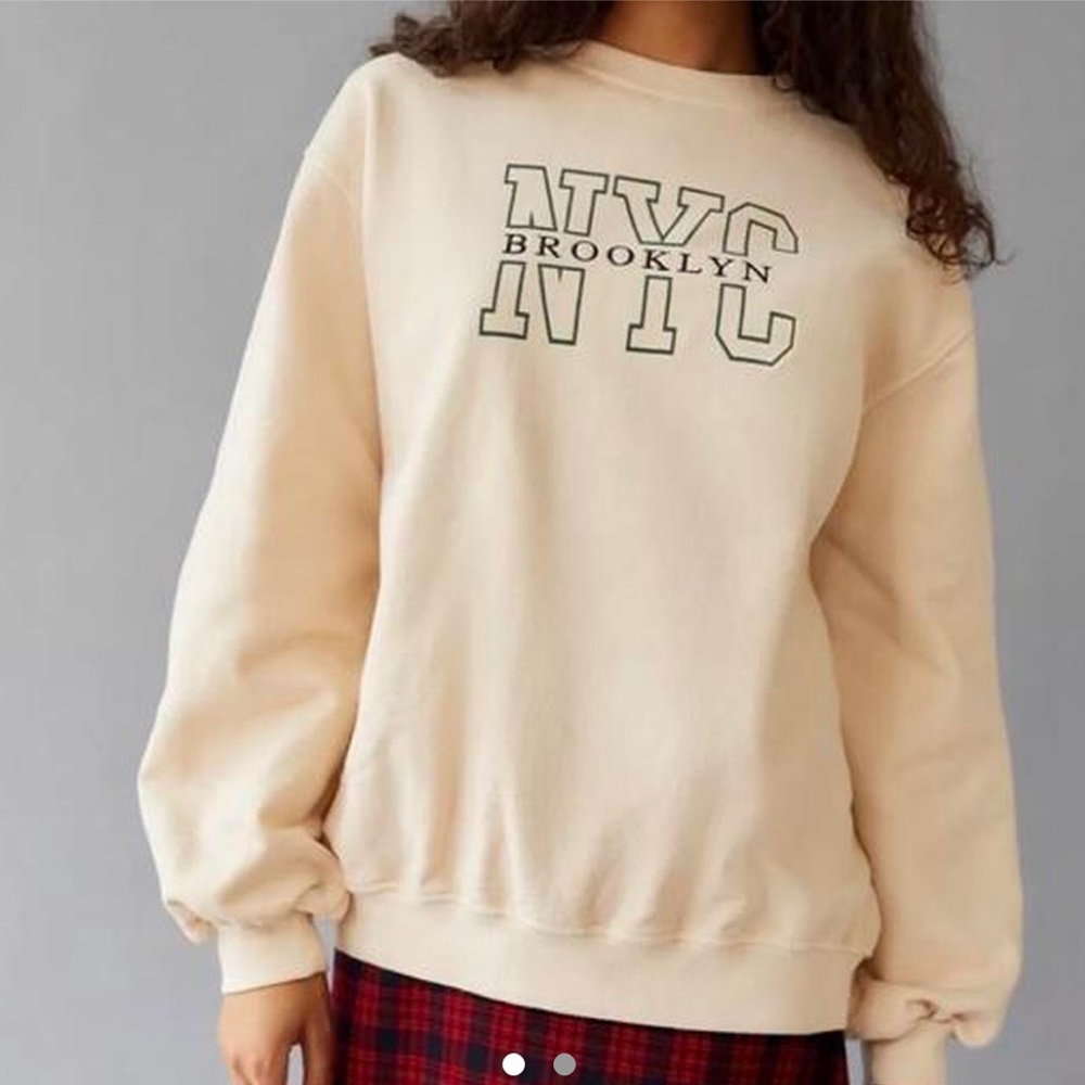 Urban Outfitters Embroidered Destination Crewneck